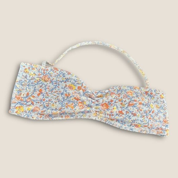 Blue floral Bikini Top size 2X NWT - Picture 2 of 6